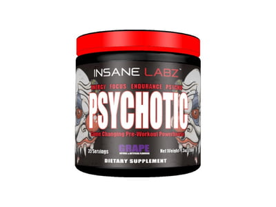 طاقة المهرج سايكوتك 35مكيال. شركة انسين لابز INSANE LABZ PSYCHOTIC PRE-WORKOUT 35 SERVINGS
