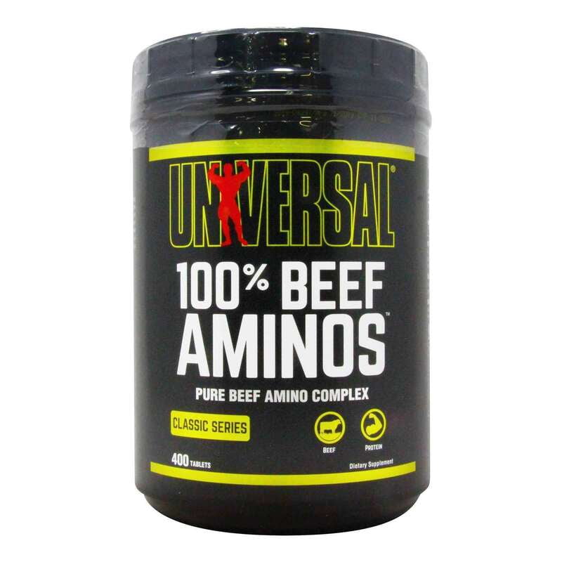 UNIVERSAL NUTRITION, 100% BEEF AMINOS, 400 / 200 TABLETS
