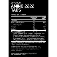 امينو 2222 شركة او ان 320 حبة OPTIMUM NUTRITION SUPERIOR AMINO 2222 TABLETS