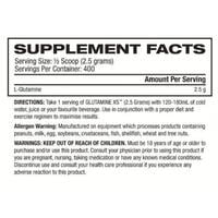 كلوتامين روني كولمان 400 حصة . 1كيلو غرام GLUTAMINE XS RONNIE COLEMAN 400SV