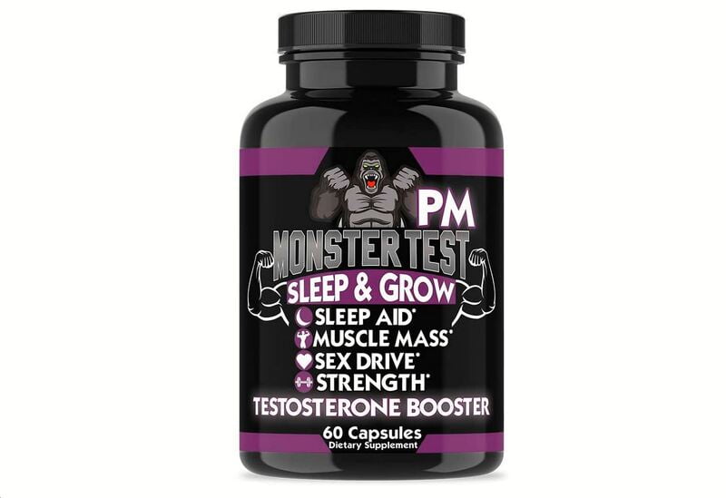 محفز كروث وتست وتنظيم النوم SUPPLEMENTS MONSTER TEST PM TESTOSTERONE BOOSTER PLUS SLEEP AID-JACK T-LEVELS ALL NATURAL, MADE IN USA,
