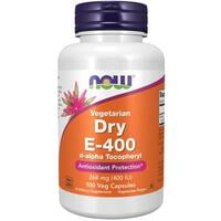 فيتامين E شركة ناو 100 كبسولة نباتية. NOW SUPPLEMENTS, VITAMIN E-400 IU D-ALPHA TOCOPHERYL, DRY,