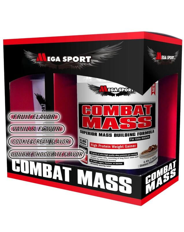 بروتين الضخامة ميكا سبورت كومبات ماص + مطارة حبة 60 + MEGA SPORT COMBAT MASS
