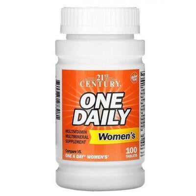 ملتي فيتامين ومعادن 21ST سنتري ون ديلي 100 حصة+ ONE DAILY MULTIVITAMIN MULTI-MINERAL 21ST CENTURY