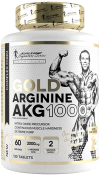 ارجنين كيفن ليفرون كولد اي كي جي 120 حبة+ GOLD AKG 1000 ARGININE KEVIN LEVRONE