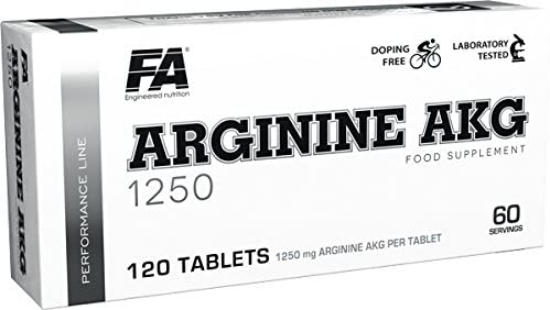 Arginine AKG, FA , 1250mg , 120 Tabs ارجنين شركة اف اي, تركيز عالي , 120 حبة