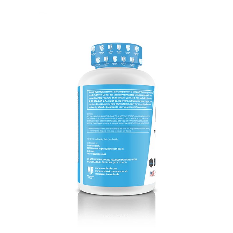 Multivitamin Multimineral Muscle Rulz MZ ملتي فيتامين 100 حبة شركة مصل رولز