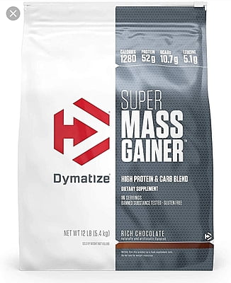 Mass Gainer, Dymatize Super Mass Gainer, 12 LB بروتين الضخامة ديمتايز سوبر ماس 5.4 كيلو