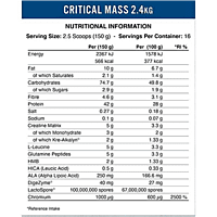 Mass Gainer, Ciritical Mass, Applied Nutritionبروتين الضخامة كريتيكال ماس شركة ابلايد نوترشن 100مكيال Mass Gainer, Ciritical Mass, Applied Nutritionبروتين الضخامة كريتيكال ماس شركة ابلايد نوترشن 100مكيال