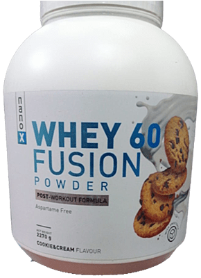 WHEY PROTEIN, WHEY 60 FUSION POWDER POST-WORKOUT FORMULA 76 servوي بروتين فيوجن نانو اكس 76 حصة