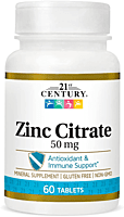 Zinc Cirate, 50mg , 21st Cetury, 60 tabs زنك ستريت, شركة سنتري, 60 حبة Zinc Cirate, 50mg , 21st Cetury, 60 tabs زنك ستريت, شركة سنتري, 60 حبة