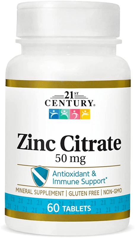 Zinc Cirate, 50mg , 21st Cetury, 60 tabs زنك ستريت, شركة سنتري, 60 حبة Zinc Cirate, 50mg , 21st Cetury, 60 tabs زنك ستريت, شركة سنتري, 60 حبة