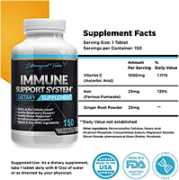 Vitamins, IMMUNE SUPPORT SYSTEM, Vitamin C1000 with Ginger, Extravgent Value, 150 tabs فيتامينات, نظام تقوية المناعة فيتامين سي ١٠٠٠ مع الزنجبيل, ١٥٠ حبة شركة اكسترا فيجانت Vitamins, IMMUNE SUPPORT SYSTEM, Vitamin C1000 with Ginger, Extravgent Value, 150 tabs فيتامينات, نظام تقوية المناعة فيتامين سي ١٠٠٠ مع الزنجبيل, ١٥٠ حبة شركة اكسترا فيجانت